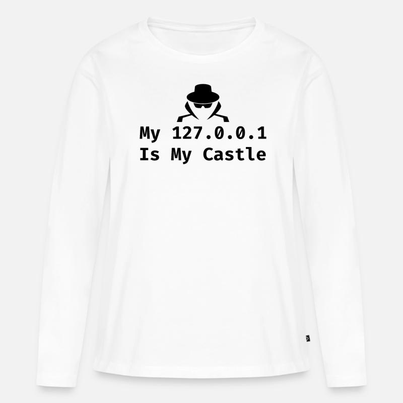 Cybersecurity Computersicherheit Cybersecurity - Frauen Premium Bio Langarmshirt - Weiß