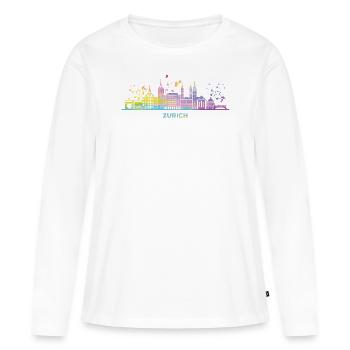 Zuricher Skyline Zurich - Women's Premium Organic Long Sleeve Shirt - white - Front - Julia (174cm)
