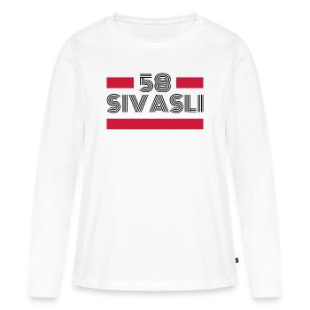 Sivas 58 Turquie Turkiye cadeau vacances TR Türk - T-shirt manches longues Premium bio Femme - blanc - Devant - Julia (174cm)