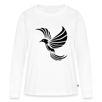 Phoenix by Dk - T-shirt manches longues Premium bio Femme - blanc - Devant - Julia (174cm)