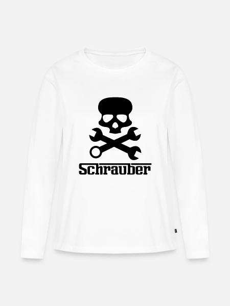 schrauber - Frauen Premium Bio Langarmshirt - Weiß