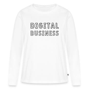 Digital Business Online Marketing - Women's Premium Organic Long Sleeve Shirt - white - Front - Julia (174cm)