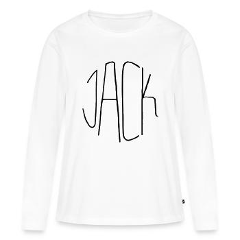 Jack - Frauen Premium Bio Langarmshirt - Weiß - Vorne - Julia (174cm)