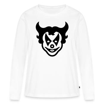 Clown - Frauen Premium Bio Langarmshirt - Weiß - Vorne - Julia (174cm)
