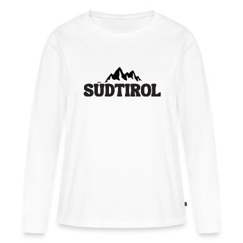 Tyrol du Sud - T-shirt manches longues Premium bio Femme - blanc - Devant - Julia (174cm)