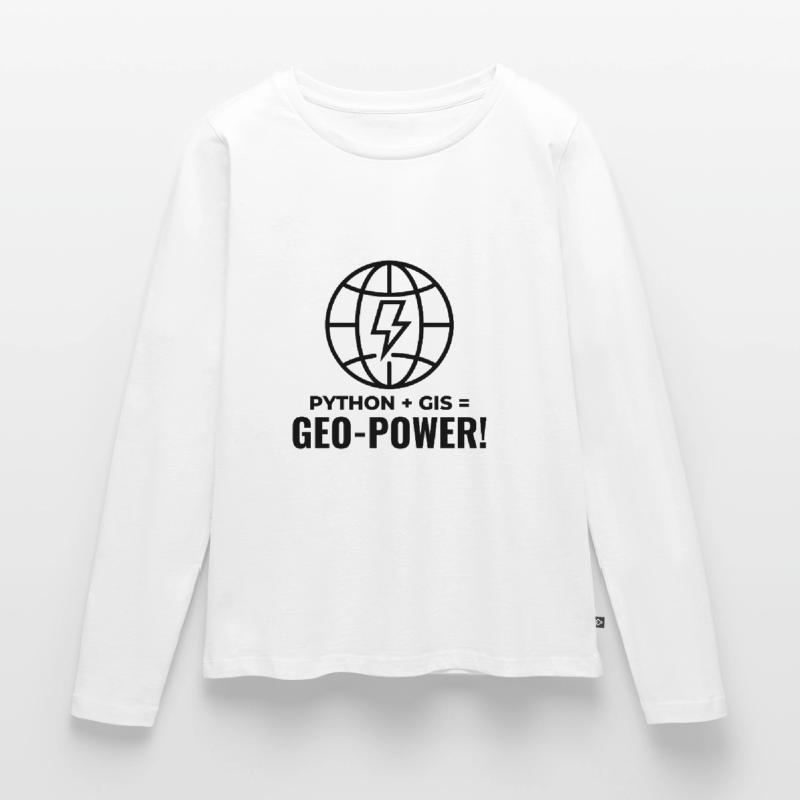 Python GIS Geo-Power Programming Geospatial Women's Premium Organic Long Sleeve Shirt