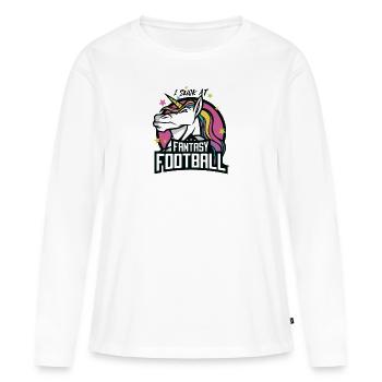 I Suck At Fantasy Football - Fantasy Football Lose - Frauen Premium Bio Langarmshirt - Weiß - Vorne - Julia (174cm)