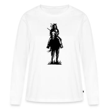 Indians - Women's Premium Organic Long Sleeve Shirt - white - Front - Julia (174cm)