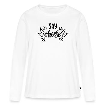 Cuisinier Cuisine Restaurant Bar Bistro - T-shirt manches longues Premium bio Femme - blanc - Devant - Julia (174cm)