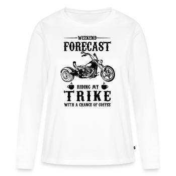 Trike - Frauen Premium Bio Langarmshirt - Weiß - Vorne - Julia (174cm)