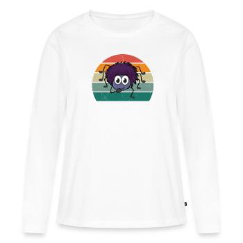 Araignées toile d’araignée pattes d’arachnide 8 toile d’araignée - T-shirt manches longues Premium bio Femme - blanc - Devant - Julia (174cm)