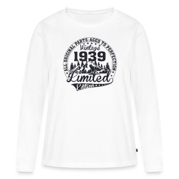 Vintage 1939 Alle Originalstücke Retro Geschenk - Frauen Premium Bio Langarmshirt - Weiß - Vorne - Julia (174cm)
