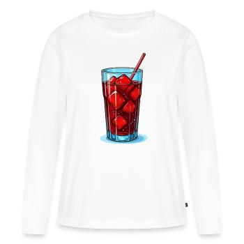 Ein Glas Cola - Frauen Premium Bio Langarmshirt - Weiß - Vorne - Julia (174cm)