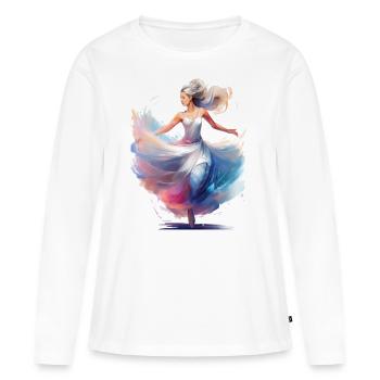 Dancer - Women's Premium Organic Long Sleeve Shirt - white - Front - Julia (174cm)