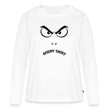 evil eye - Women's Premium Organic Long Sleeve Shirt - white - Front - Julia (174cm)