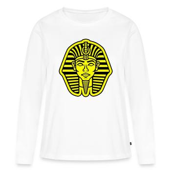Pharaoh's Skull - Women's Premium Organic Long Sleeve Shirt - white - Front - Julia (174cm)