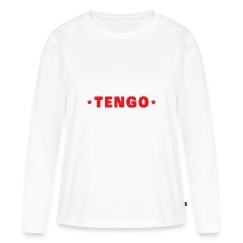 Je ne peux pas avoir de golf - T-shirt manches longues Premium bio Femme - blanc - Devant - Julia (174cm)