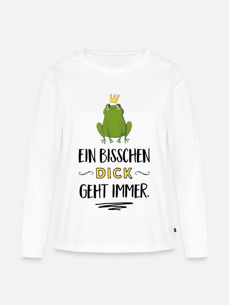 Lustige Sprüche - Frauen Premium Bio Langarmshirt - Weiß