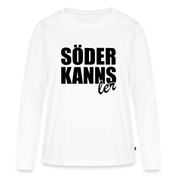 Söder can do it - Chancellor - Chancellor candidate - Women's Premium Organic Long Sleeve Shirt - white - Front - Julia (174cm)