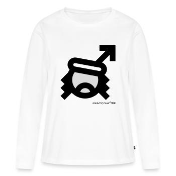 IDENTICONS Che Revolution - Frauen Premium Bio Langarmshirt - Weiß - Vorne - Julia (174cm)