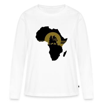 Zion_2clr - T-shirt manches longues Premium bio Femme - blanc - Devant - Julia (174cm)
