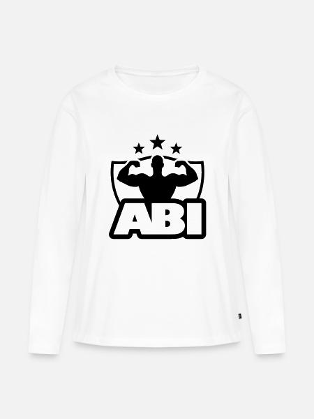 ABI - Frauen Premium Bio Langarmshirt - Weiß