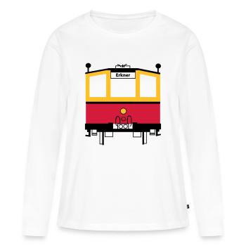 S-Bahn - Frauen Premium Bio Langarmshirt - Weiß - Vorne - Julia (174cm)
