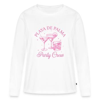 Mallorca Party Girls Malle Mädels Sommer Trip - Frauen Premium Bio Langarmshirt - Weiß - Vorne - Julia (174cm)