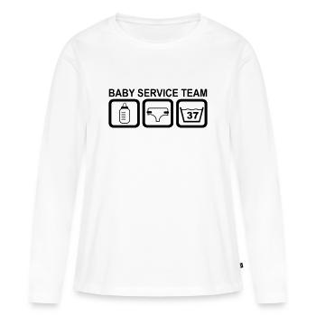 baby - Women's Premium Organic Long Sleeve Shirt - white - Front - Julia (174cm)