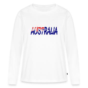 Australien Australia Sidney Cairns Darwin - Frauen Premium Bio Langarmshirt - Weiß - Vorne - Julia (174cm)
