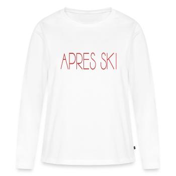 apres ski - Frauen Premium Bio Langarmshirt - Weiß - Vorne - Julia (174cm)