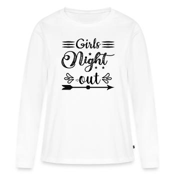 Girls Night out for Girls Partytime Party Girls - Women's Premium Organic Long Sleeve Shirt - white - Front - Julia (174cm)