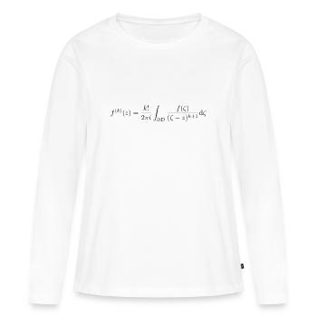 Cauchy integral formula - Women's Premium Organic Long Sleeve Shirt - white - Front - Julia (174cm)