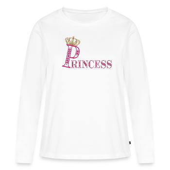Princesse Princesse Couronne - Costume de Princesse - T-shirt manches longues Premium bio Femme - blanc - Devant - Julia (174cm)