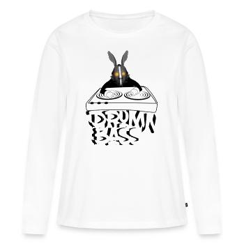 Drum'n'bass D'n'B DNB Hard Weed Jungle Music - Women's Premium Organic Long Sleeve Shirt - white - Front - Julia (174cm)