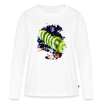Fruit Bowl - Frauen Premium Bio Langarmshirt - Weiß - Vorne - Julia (174cm)