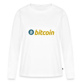 Bitcoin (Bitcoin) - Frauen Premium Bio Langarmshirt - Weiß - Vorne - Julia (174cm)