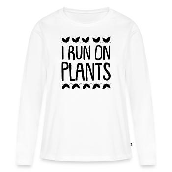 Vegetable planting - Women's Premium Organic Long Sleeve Shirt - white - Front - Julia (174cm)