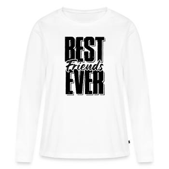 beste freunde - Frauen Premium Bio Langarmshirt - Weiß - Vorne - Julia (174cm)