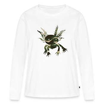 Axolotl Ingenious Cute Kawaii Animal Love - Women's Premium Organic Long Sleeve Shirt - white - Front - Julia (174cm)