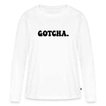 Gotcha Adoption Day Hourra, Le système des enfants en famille d’accueil - T-shirt manches longues Premium bio Femme - blanc - Devant - Julia (174cm)