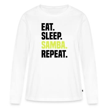Samba Dancing Dancing Music Practicing Latin - Women's Premium Organic Long Sleeve Shirt - white - Front - Julia (174cm)