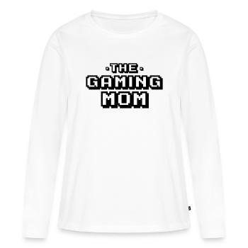 Gaming Mom Gift Gamer - Women's Premium Organic Long Sleeve Shirt - white - Front - Julia (174cm)