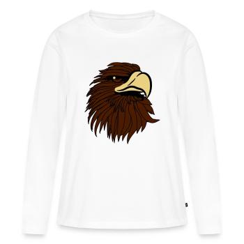 Aigle aigle chauve - T-shirt manches longues Premium bio Femme - blanc - Devant - Julia (174cm)