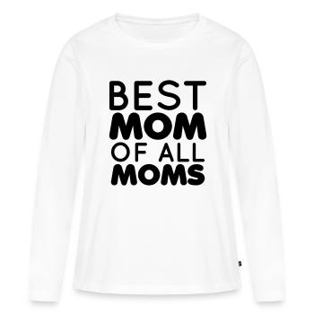 Mutter - Beste Mutter aller Mütter - Frauen Premium Bio Langarmshirt - Weiß - Vorne - Julia (174cm)
