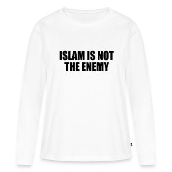 Islam is not the enemy - Women's Premium Organic Long Sleeve Shirt - white - Front - Julia (174cm)