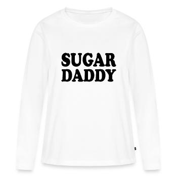 Sugar daddy - Frauen Premium Bio Langarmshirt - Weiß - Vorne - Julia (174cm)