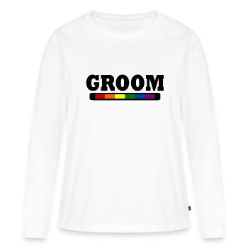 Groom - Women's Premium Organic Long Sleeve Shirt - white - Front - Julia (174cm)