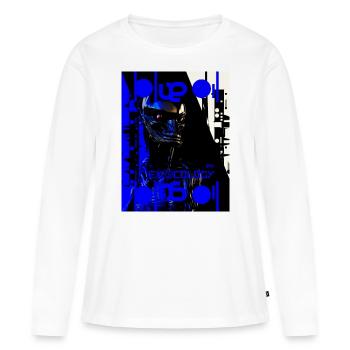 Blue Oil - T-shirt manches longues Premium bio Femme - blanc - Devant - Julia (174cm)