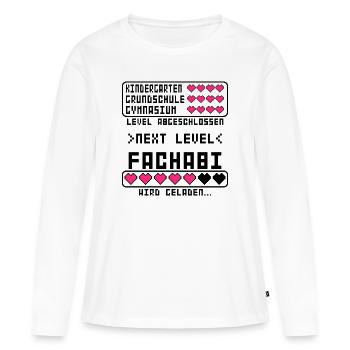 Fachabitur Fachabi zum Beginn Anfang Start Frauen - Frauen Premium Bio Langarmshirt - Weiß - Vorne - Julia (174cm)